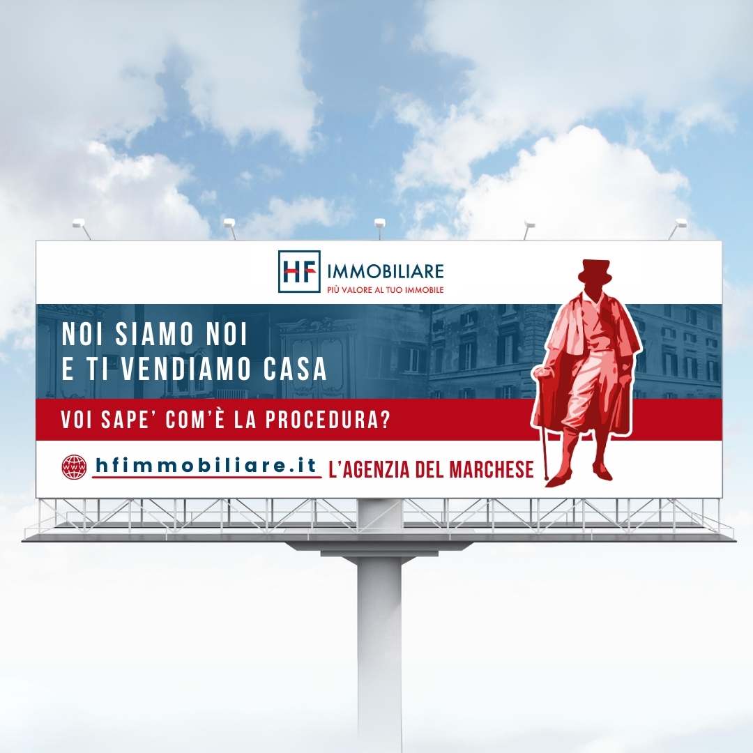 OUTDOOR HF IMMOBILIARE pubblicità outdoor