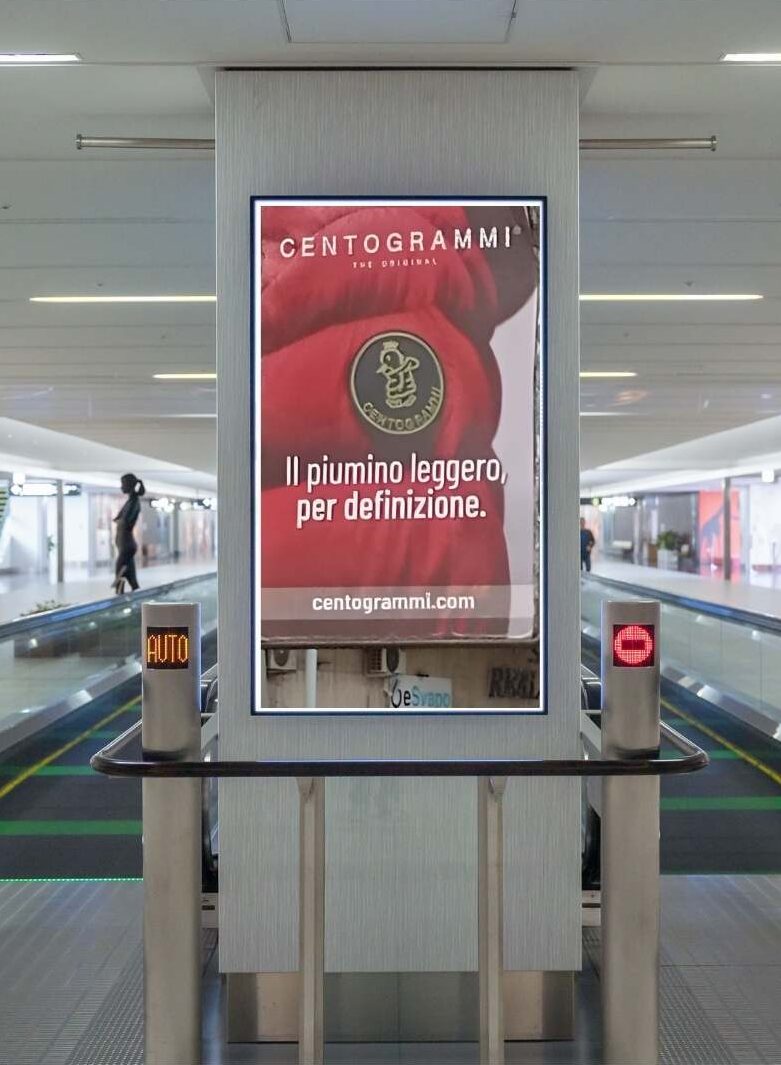 PUBBLICITA AEREOPORTI METRO stazioni aeroporti centri commerciali